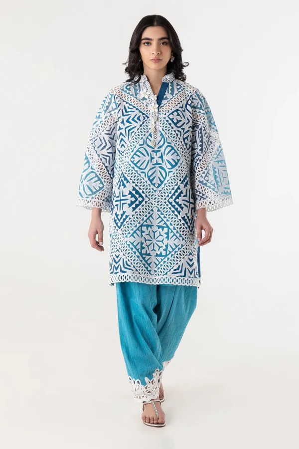 Stitched Luxury Pret Shirt + Bottom